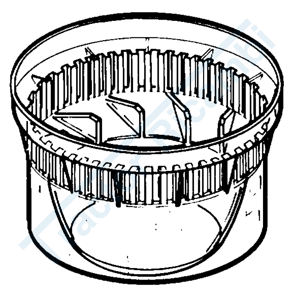 Parte trasparente per filtro a ciclone