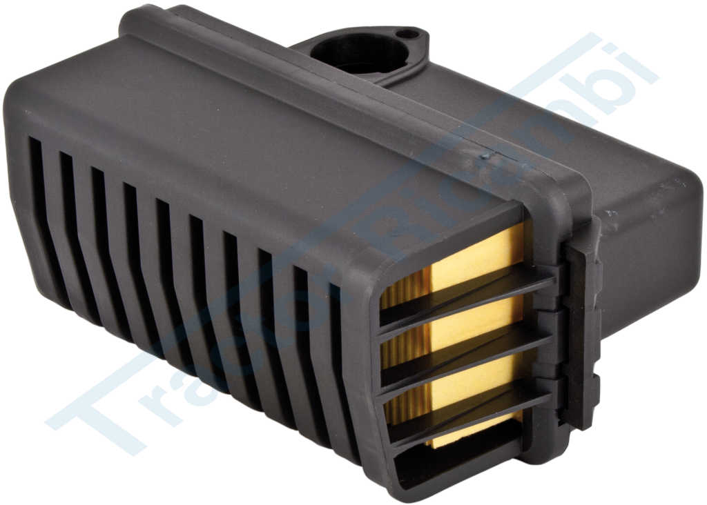 Air filter with panel filter medium