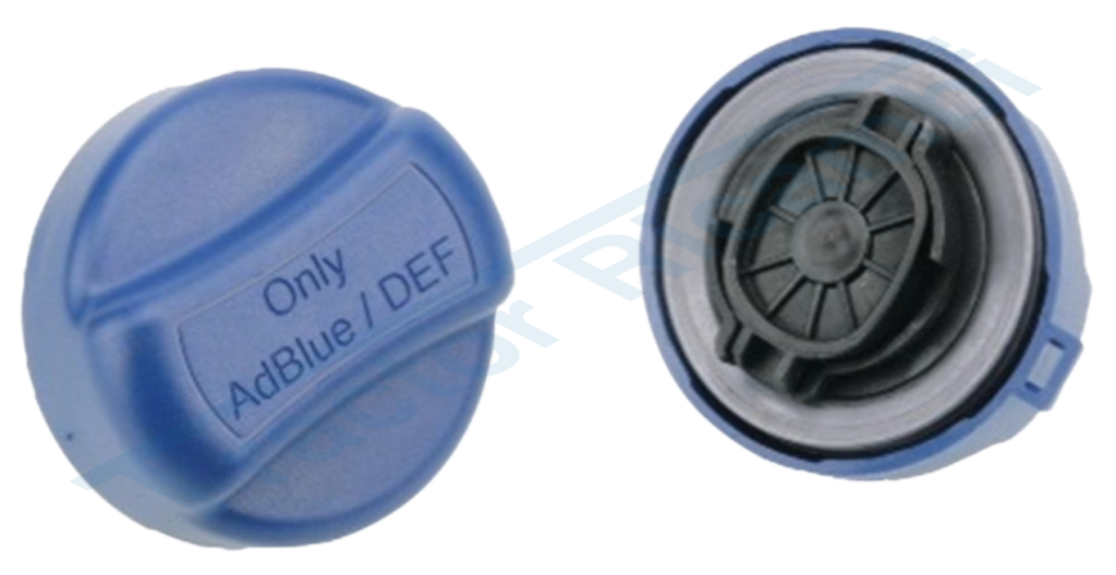 Non ventilated urea cap with bayonet key