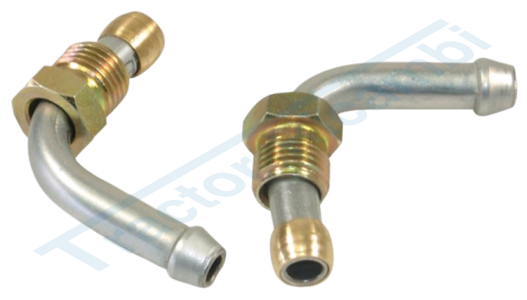 90-degree elbow fitting for fuel pumps