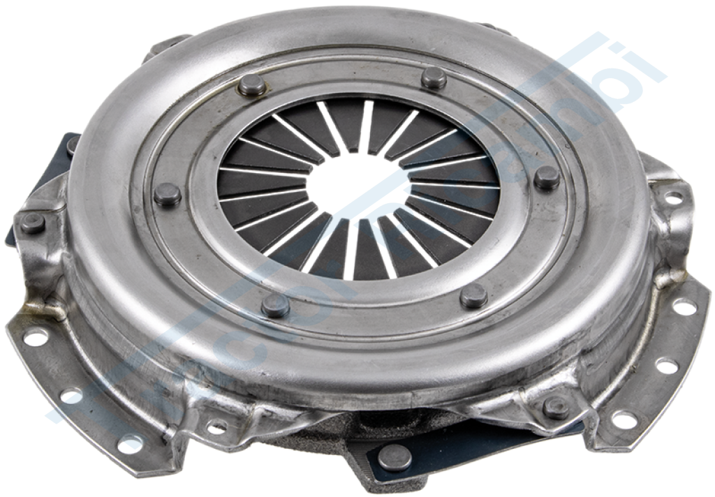 Single-plate clutch with diaphragm springs