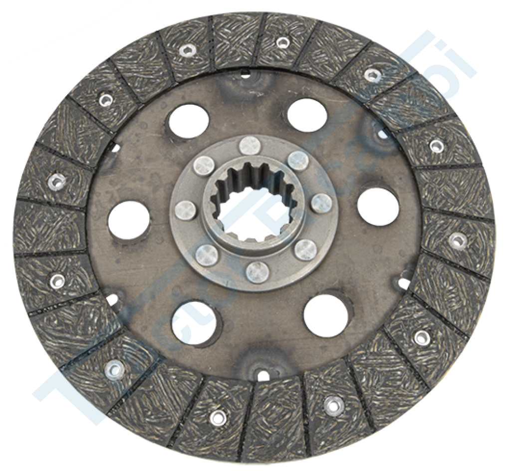 Rigid central clutch disc