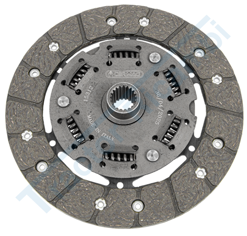 Disco frizione con molle parastrappi