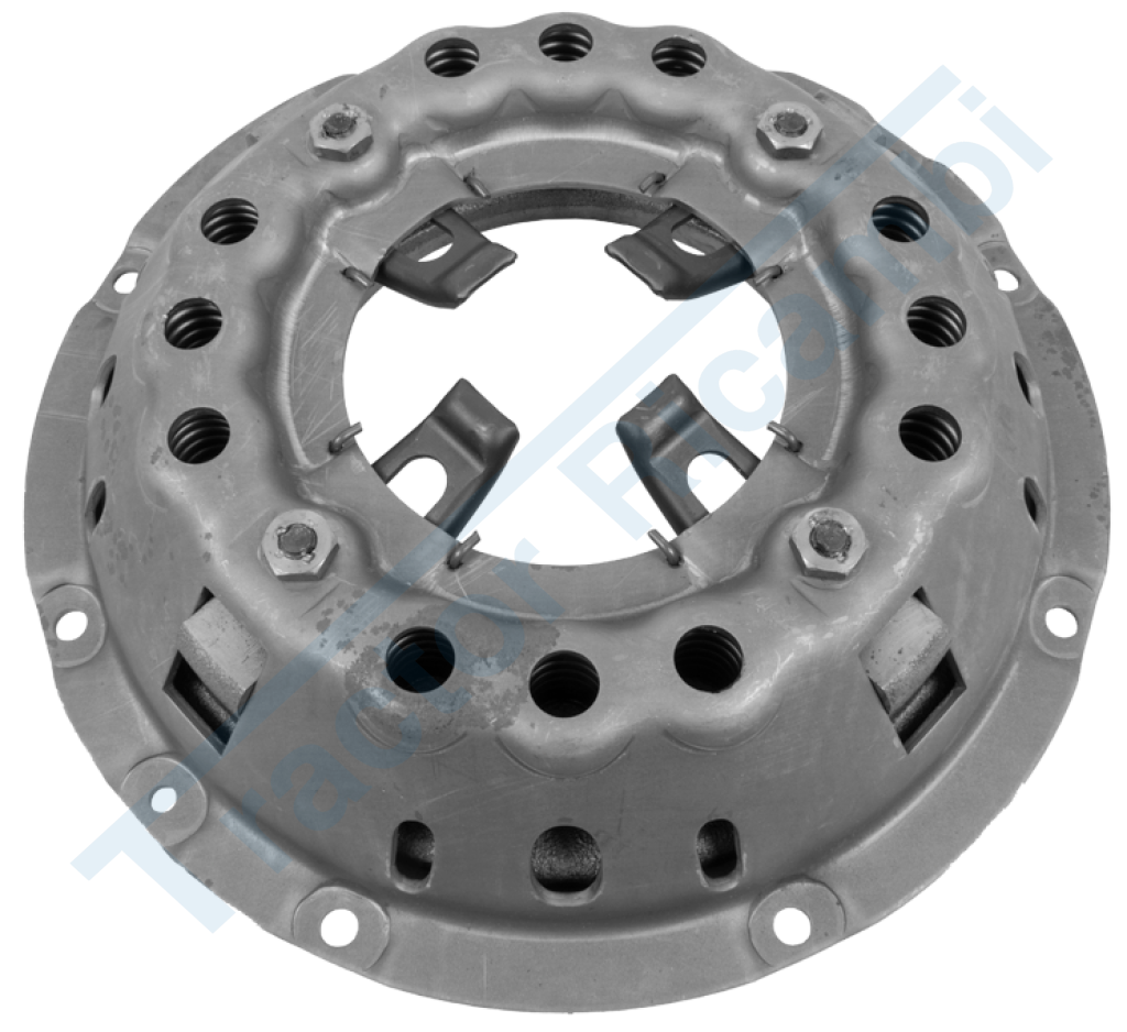 Single disc clutch with coil springs
