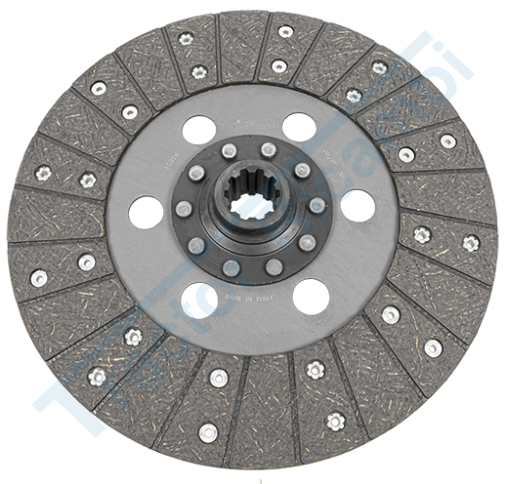 Rigid central clutch disc