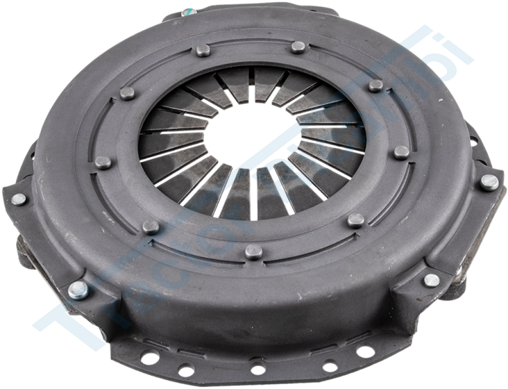 Single-plate clutch with diaphragm springs