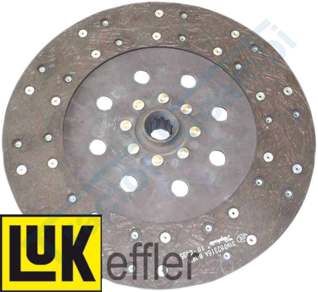 PTO clutch disc rigid