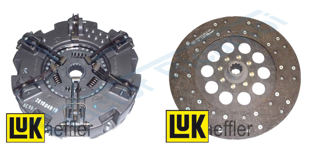 Reinforced clutch kit with internal disc and PTO