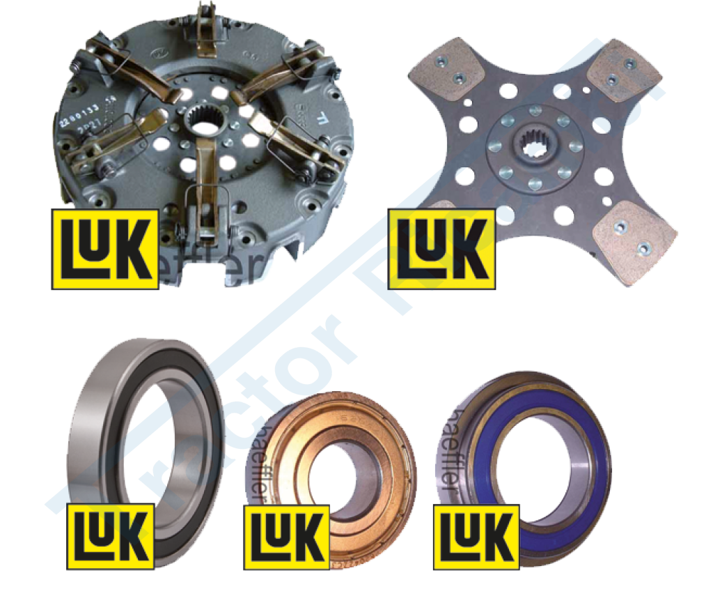 Clutch kit with 6-lever mechanism, PTO plate and bearings Plate Ø 280 mm