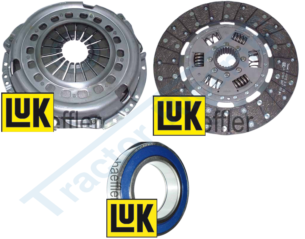 Clutch kit with mechanism, central plate and gearbox. Ø 280