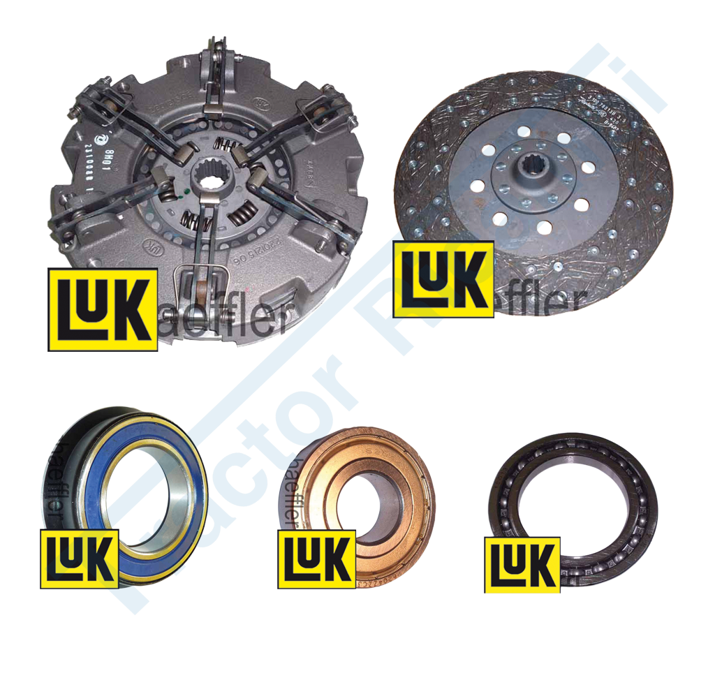 Clutch kit with PTO disc and bearings