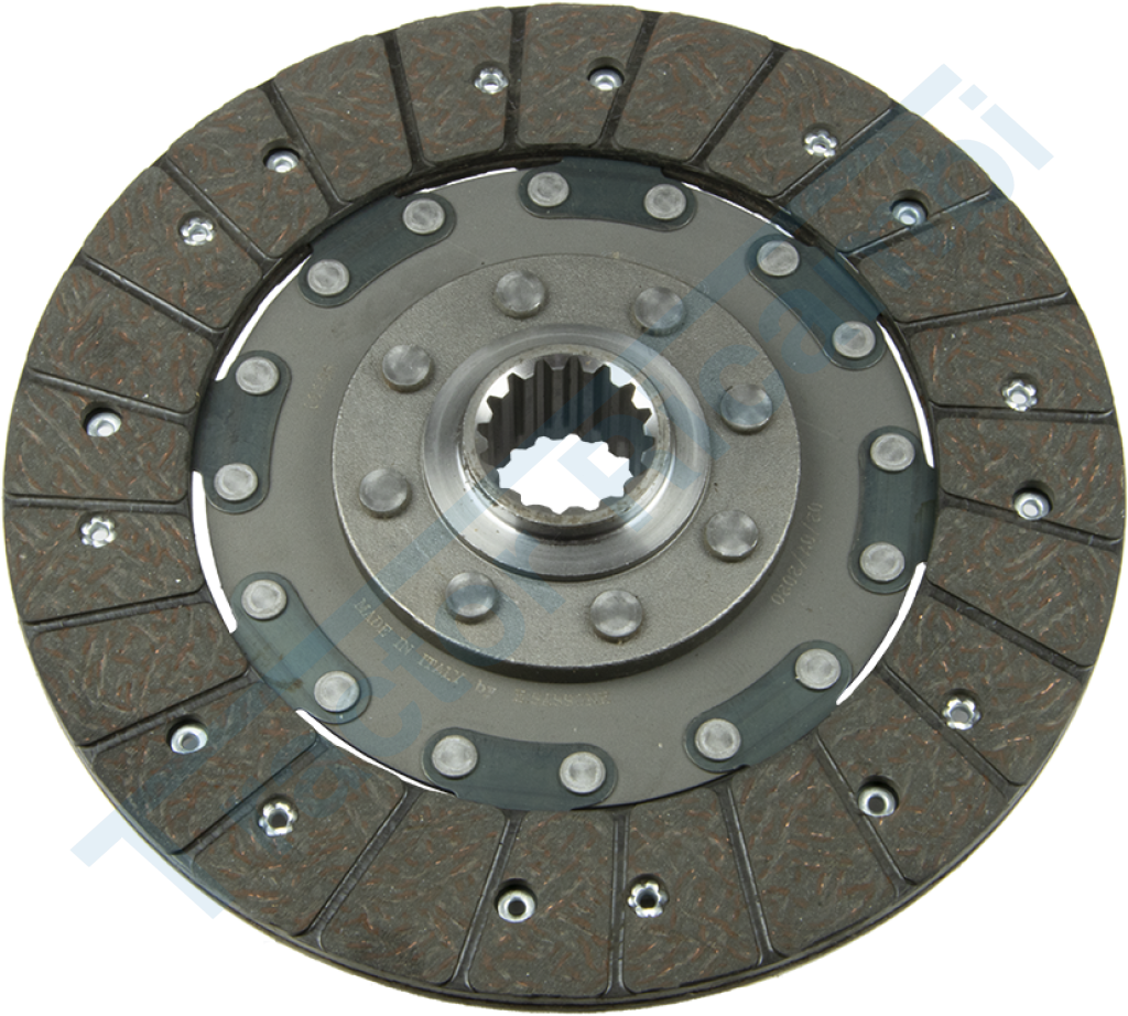 Rigid central clutch disc