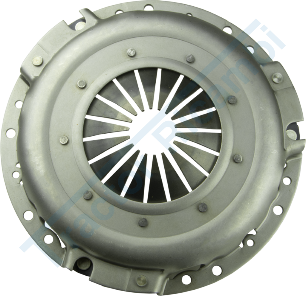 Single-plate clutch with diaphragm springs