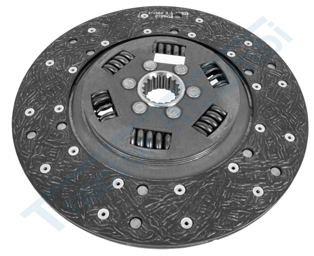Disco frizione con molle parastrappi
