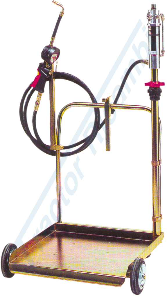 AIR-OPERATED PUMP FOR OIL WITH TROLLEY