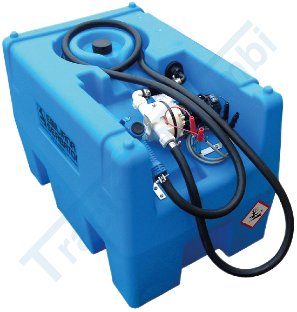 ELECTRIC PUMPS12/24 VOLT WITH 220 LITER TANKS FOR CONVEYING AD-BLUE® - TOTAL EXEMPTION FROM “ADR 1.1.3.1. C”