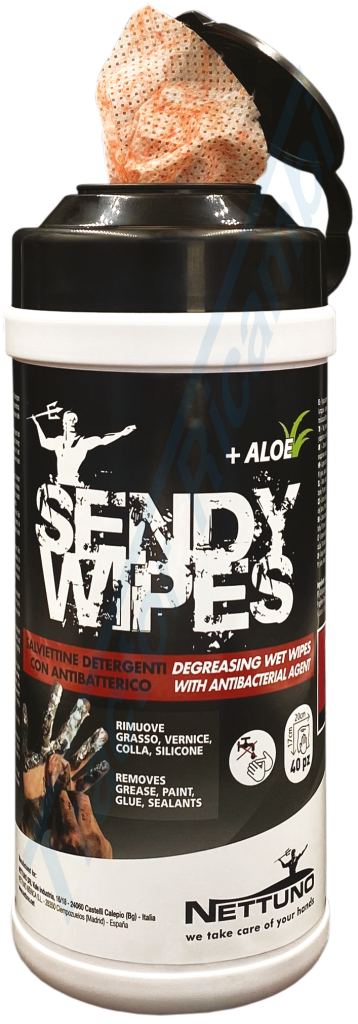 Extra-strong no-rinse hand cleaning wipes