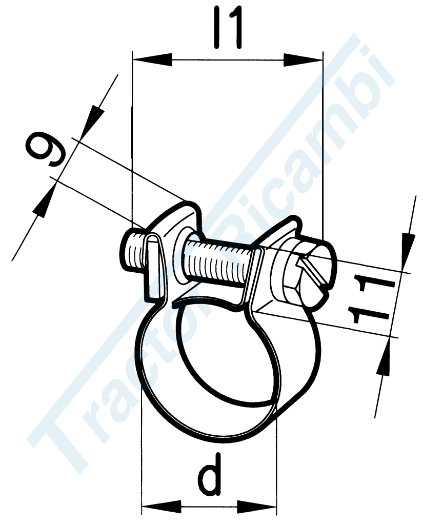 Clip for fuel pipes