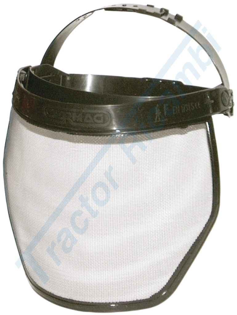 Visor in non reflecting metal gauze