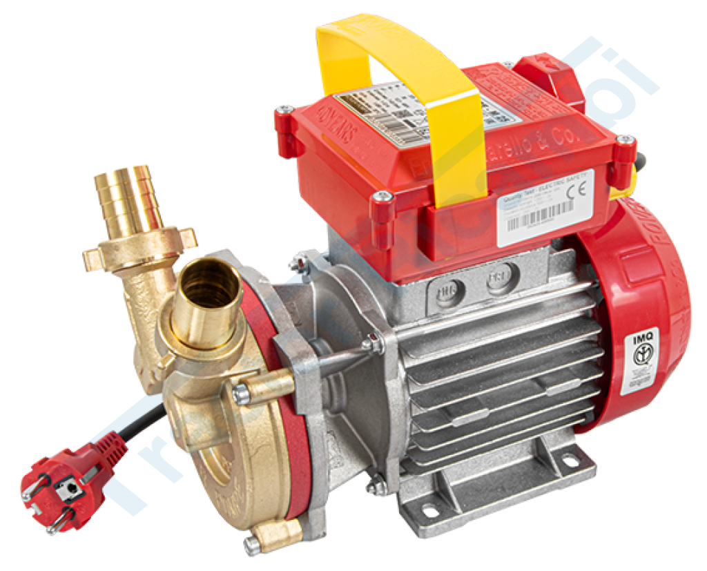 Elettropompa autoadescante per travaso con manico