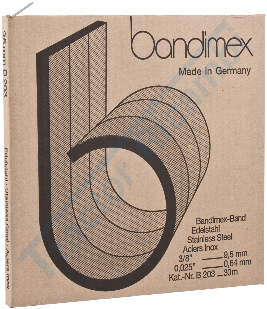 BOXED BAND REELS (APPROX. 30 M) IN AISI 201 STEEL