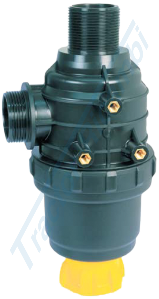 Suction filter with valve