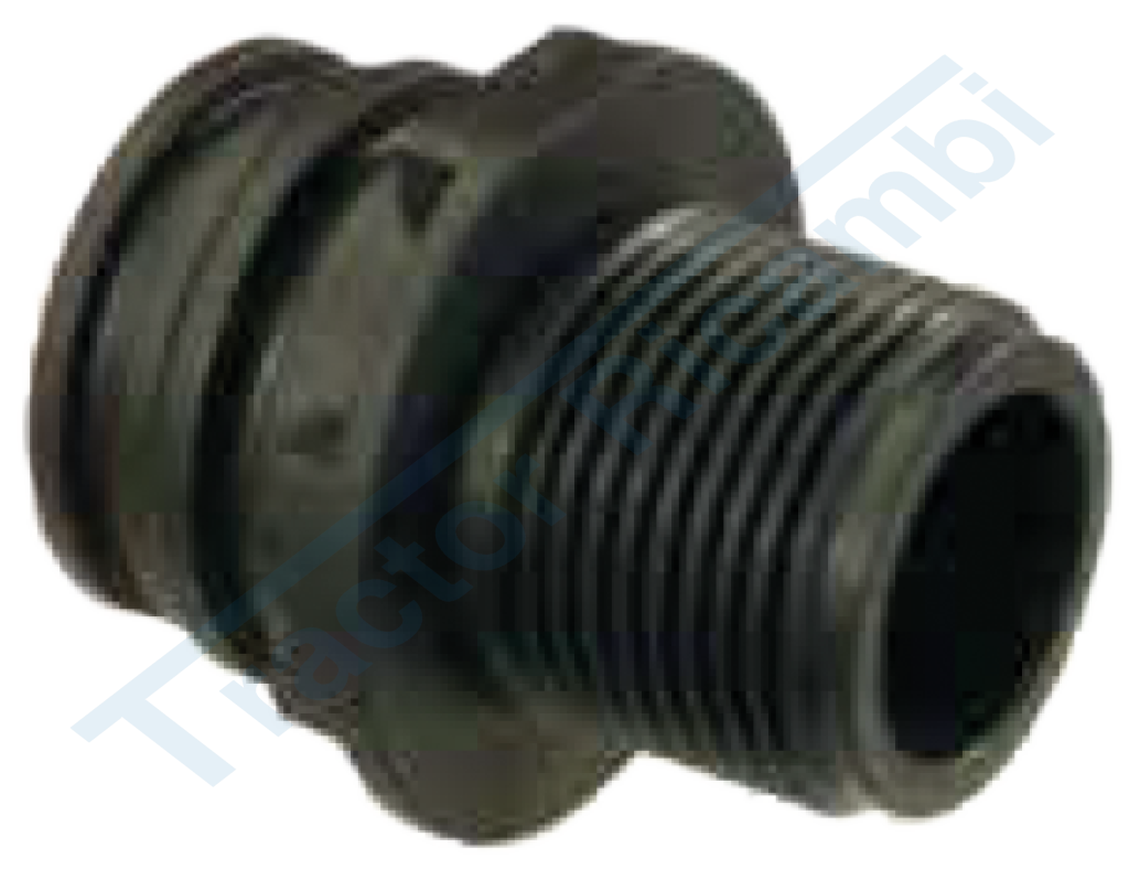 Male threaded fitting with male connection