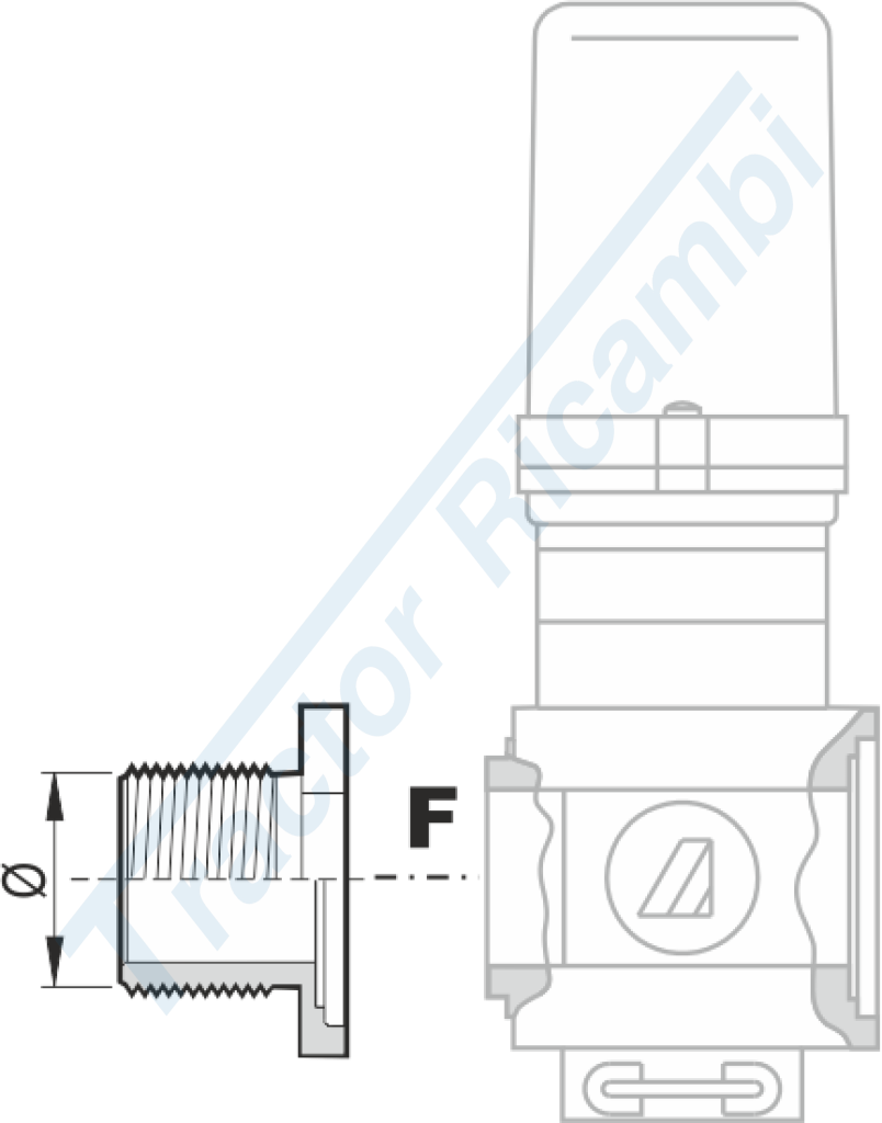 Flange for SERIES 463/863 valves