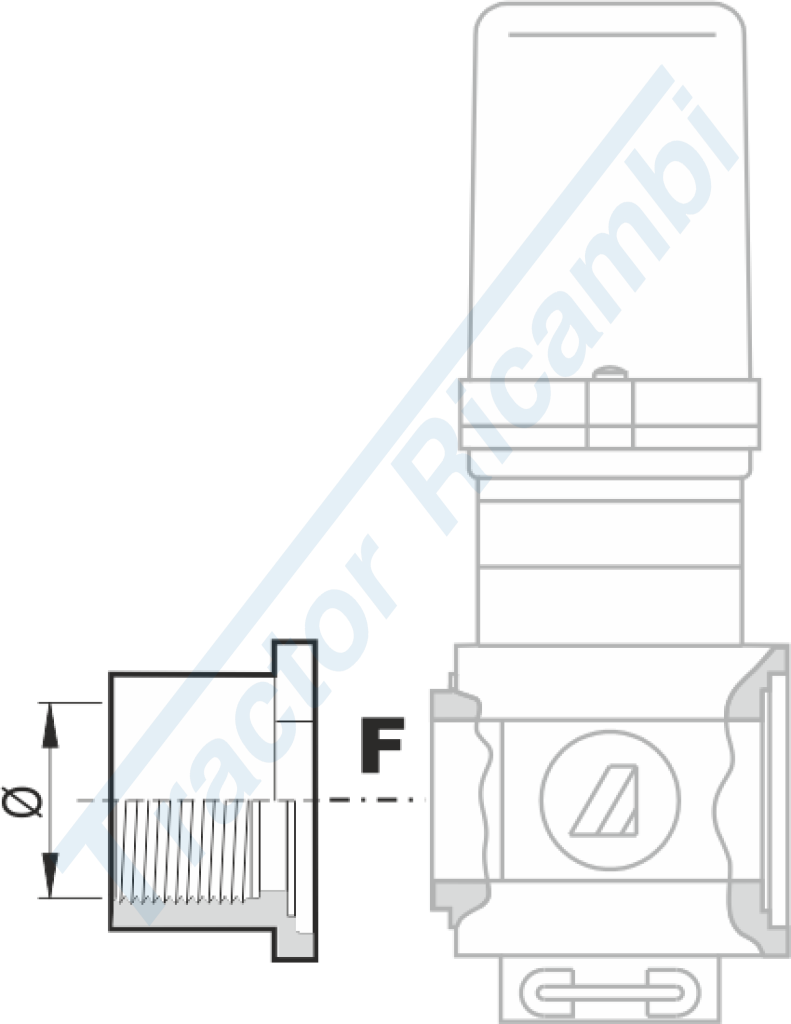 Flange for SERIES 463/863 valves