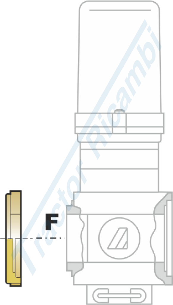 Closed flange for 463/863 series valves