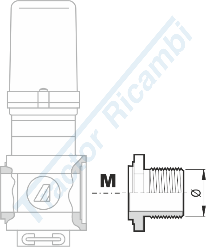 Flange for SERIES 463/863 valves