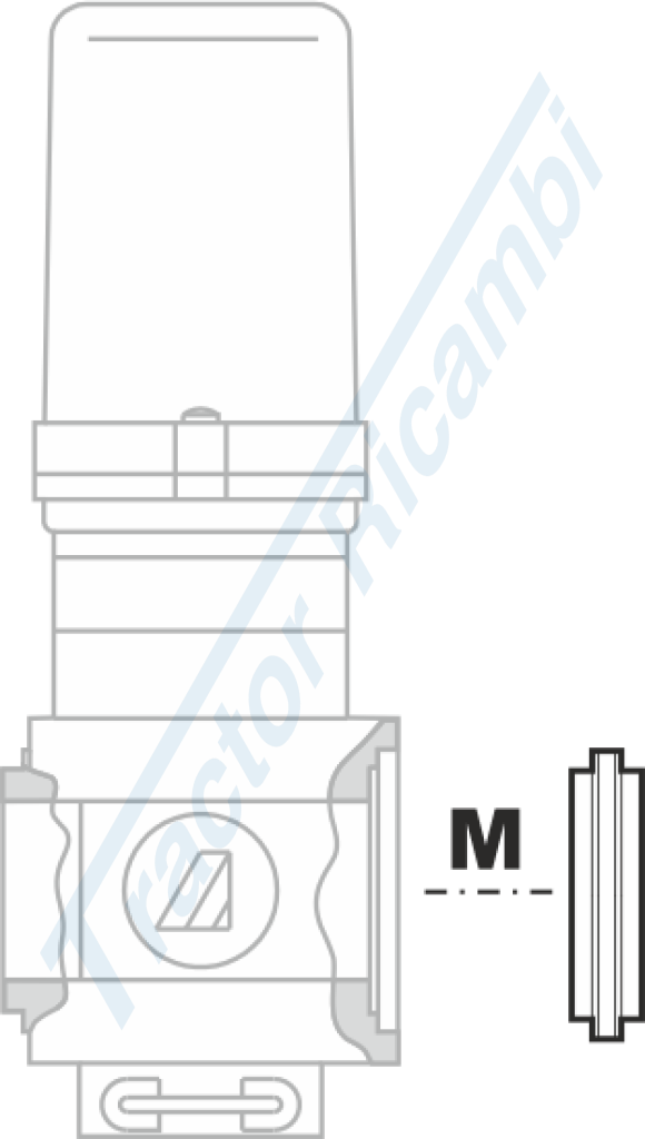 Adapter M/M for 463/863 series valves