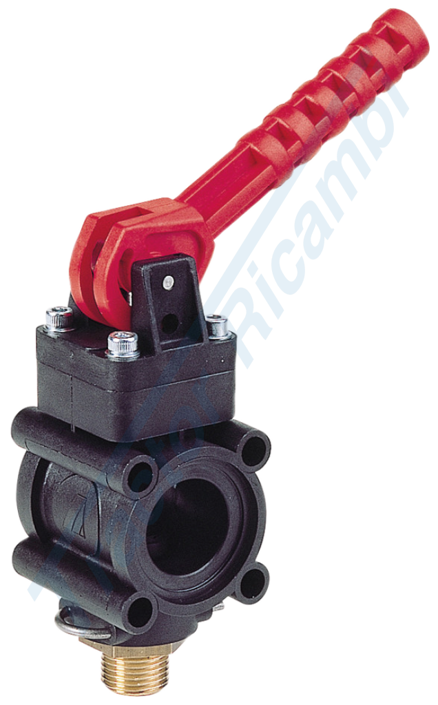 Manual boom section valve