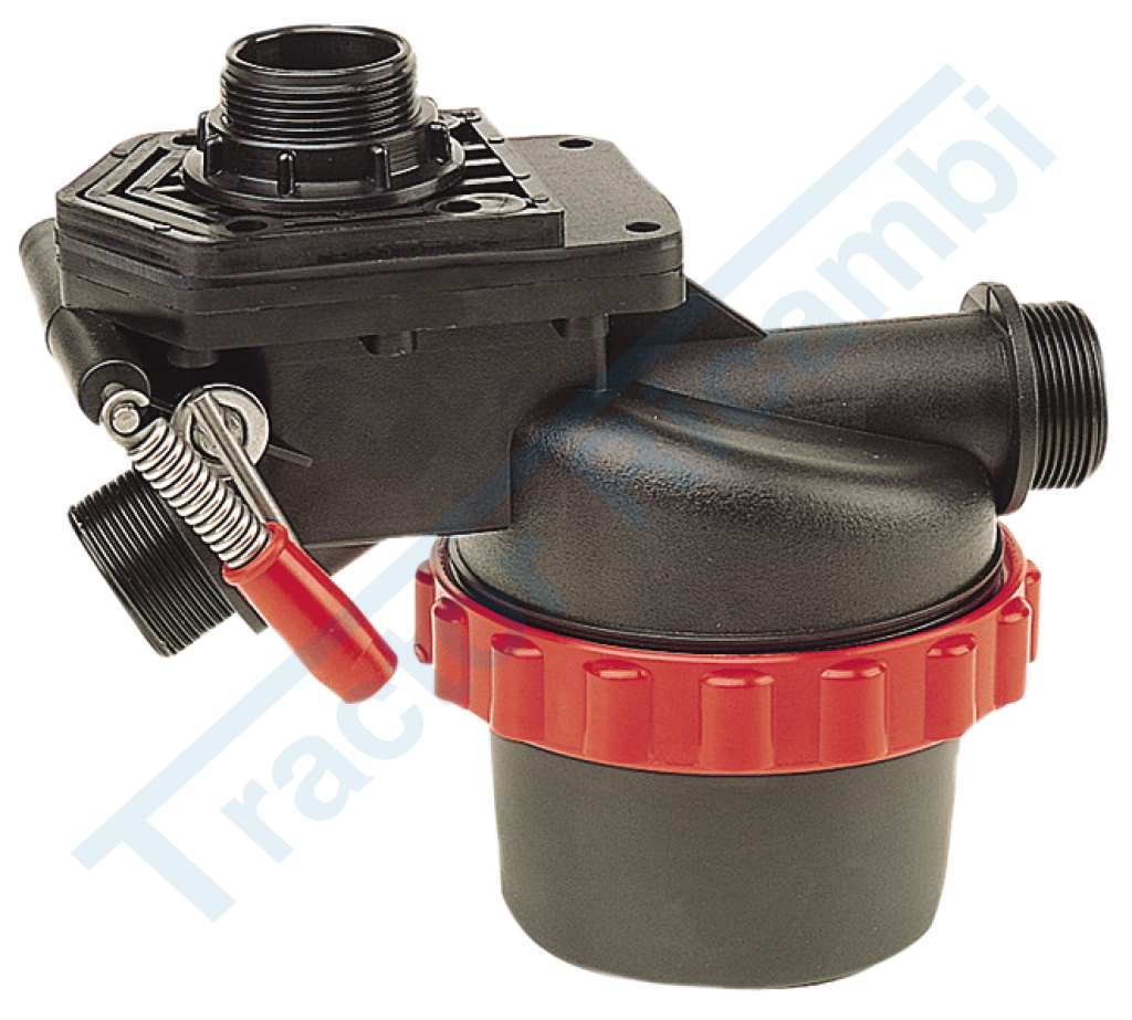 Suction filter with 3-way selector valve