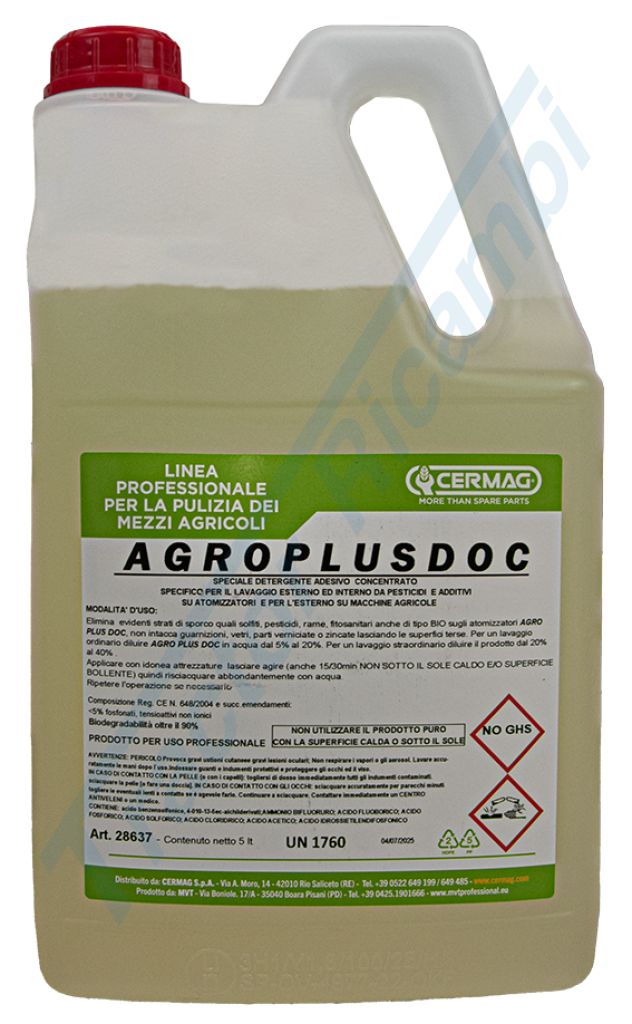 Pesticide removal detergent AGRO PLUS DOC - 5 L