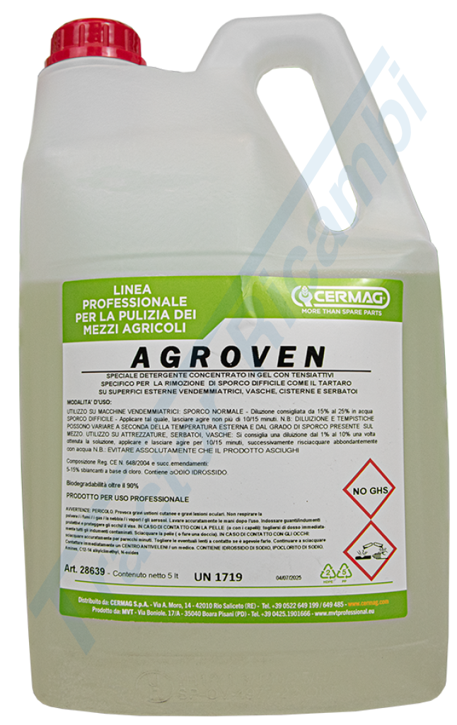 Detartarizzante concentrato per vendemmiatrici AGRO VEN - 5 L