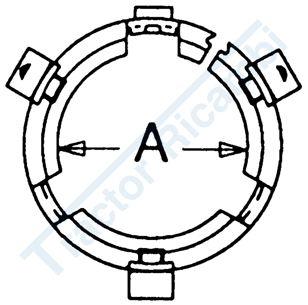 Retaining ring for PTO safety guards