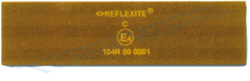 REFLECTING ADHESIVE TAPE Conforms to regulation ECE ONU 104