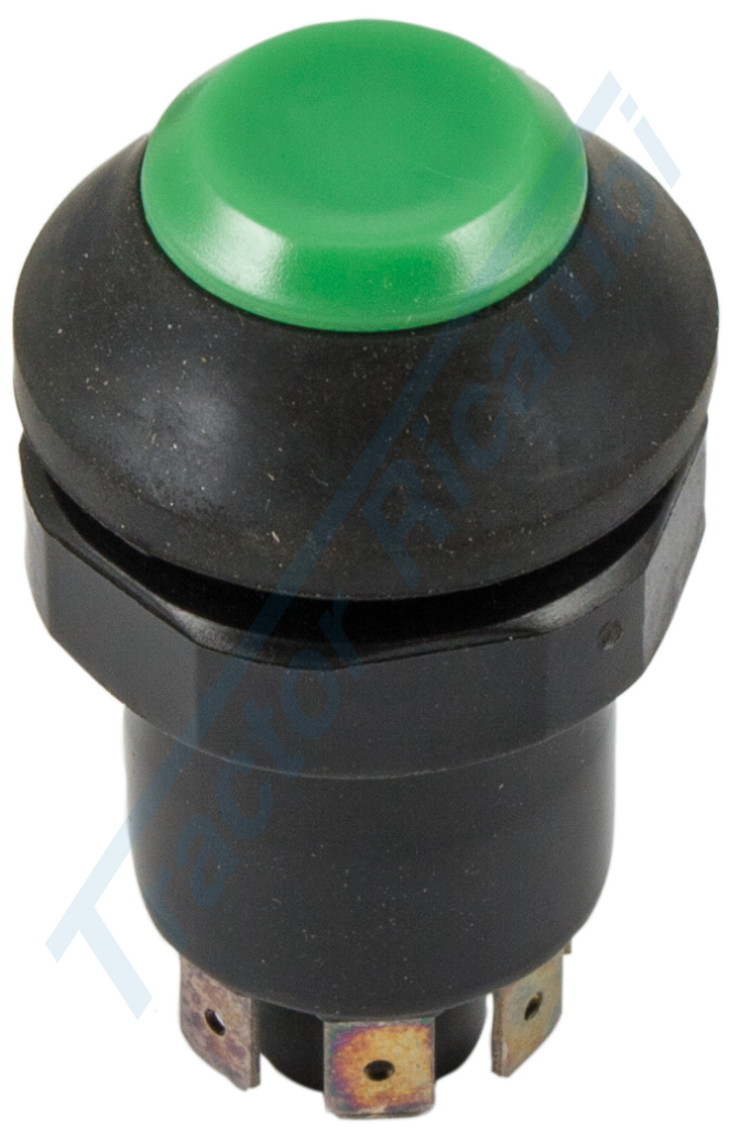 Pulsante con simbolo neutro verde