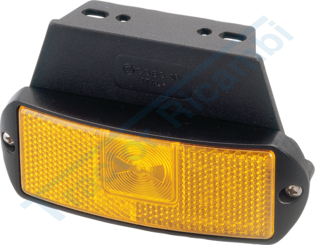 ORANGE SIDE LIGHT WITH LED REFLECTOR - 12 VOLT