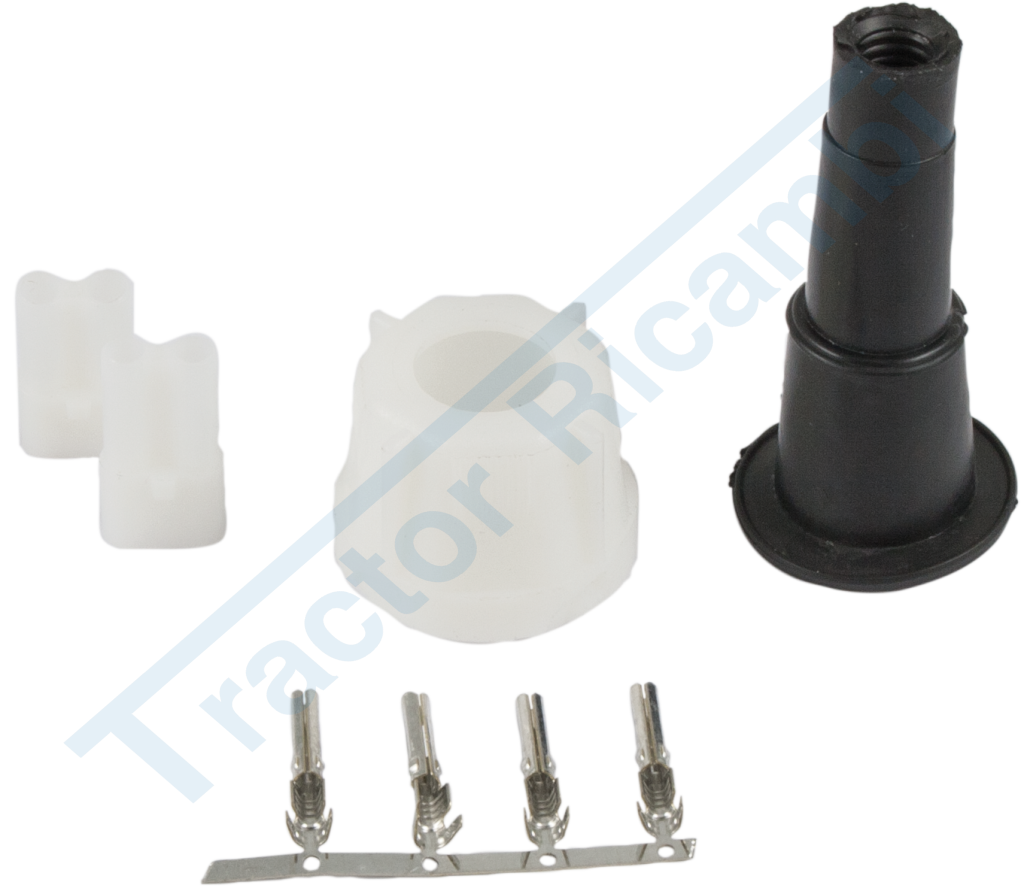 White auxiliary connector kit for Art. 36412-36413