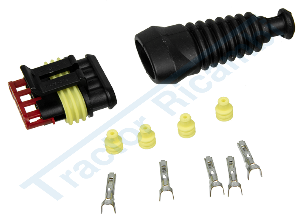 AMP/TYCO 4 ways male connector Kit 