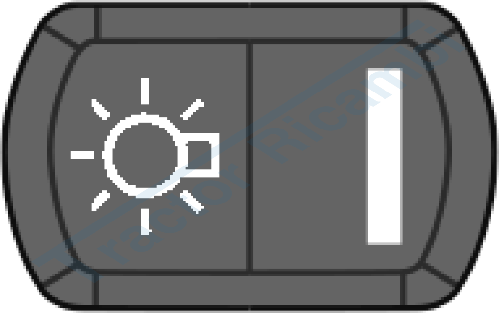 Tasto con simbolo luci generali