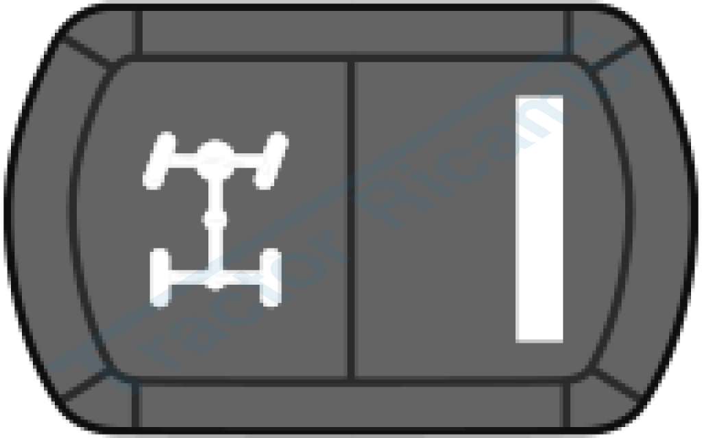 Tasto con simbolo bloccaggio differenziale anteriore