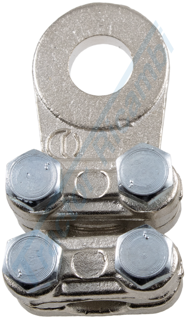 Ring terminal with plate fastening