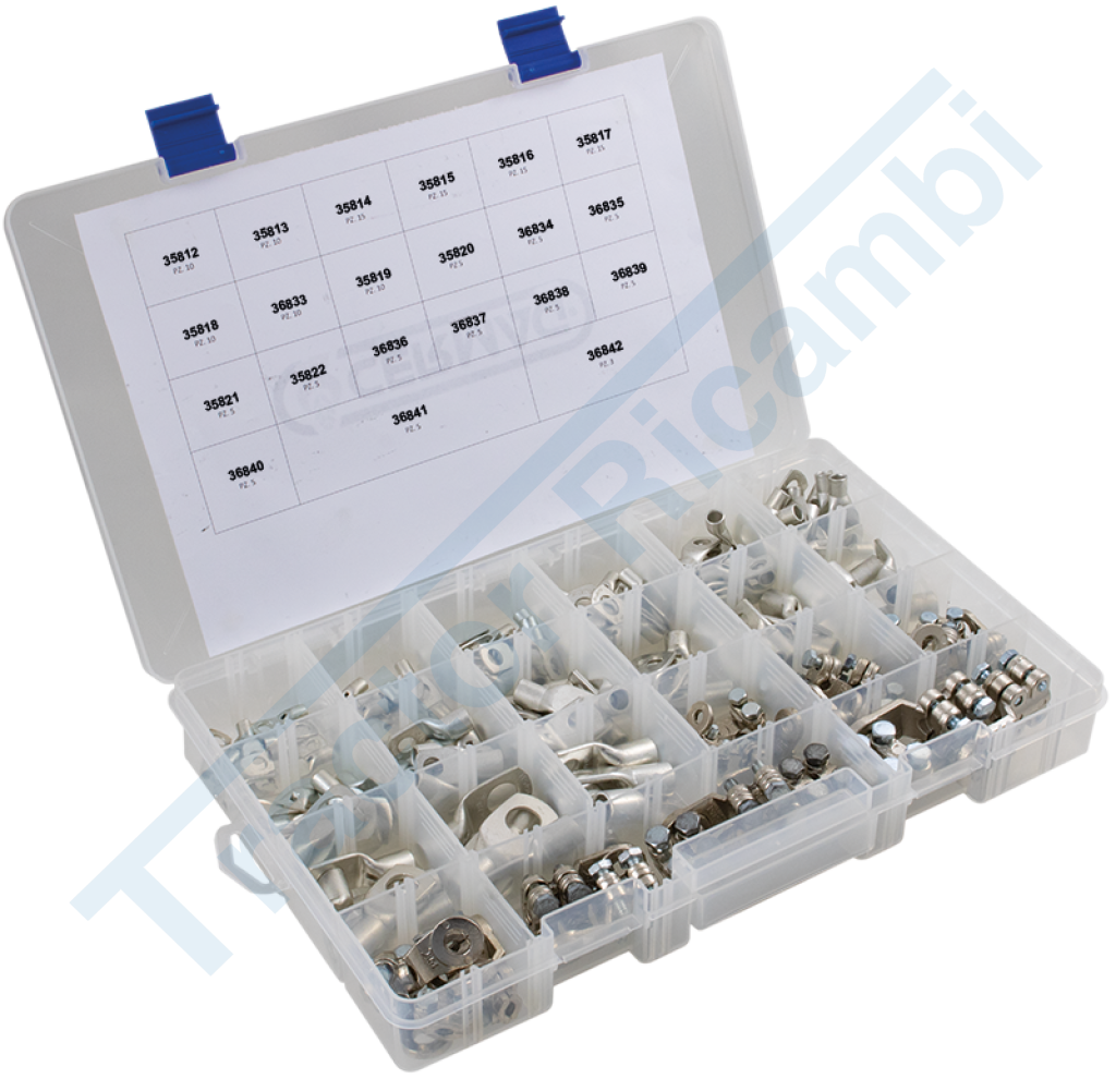 Cable lug assortment 168 piece