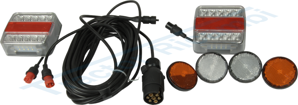 Kit completo di fanali 12V/24V LED e cavo con spina