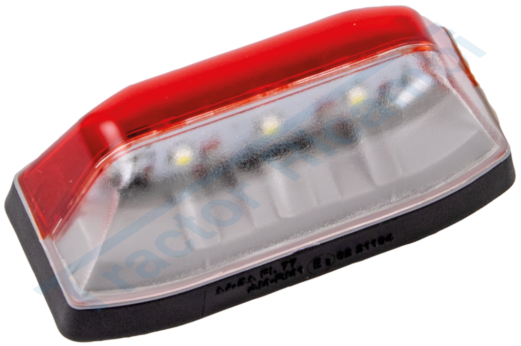 luce ingombro bianco/rosso LED 12V - 24V