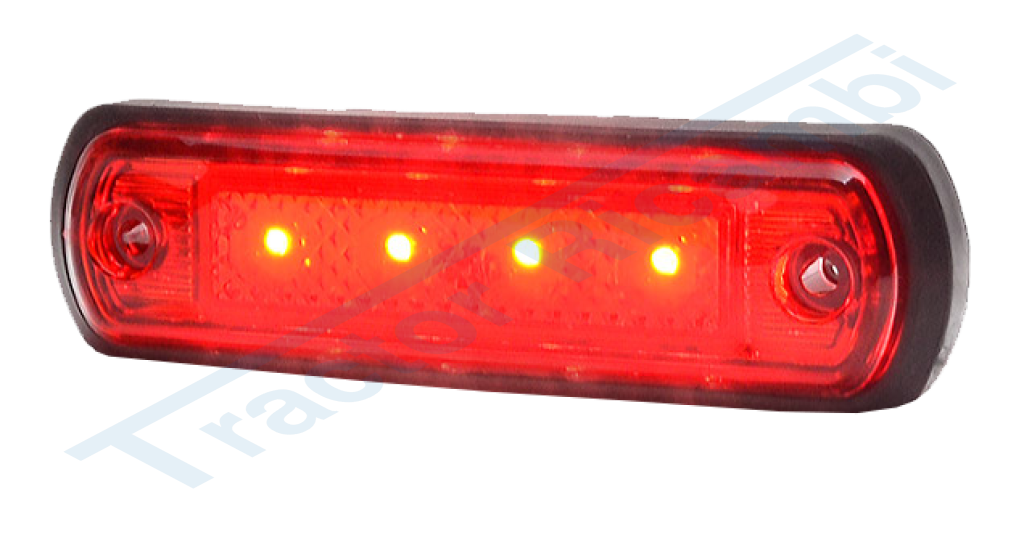 luce d'ingombro LED 12/24V ROSSO 