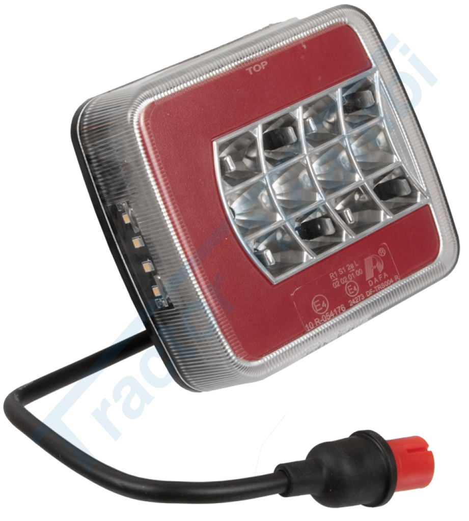 Right rear light with license plate lamp 12V-24V